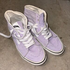 Vans Women's High-Top Sneakers - Light Purple and White